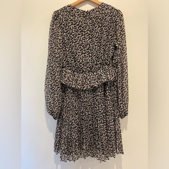 The Kooples Black and White Dainty Print Dress size 2 EUC - Picture 3 of 9